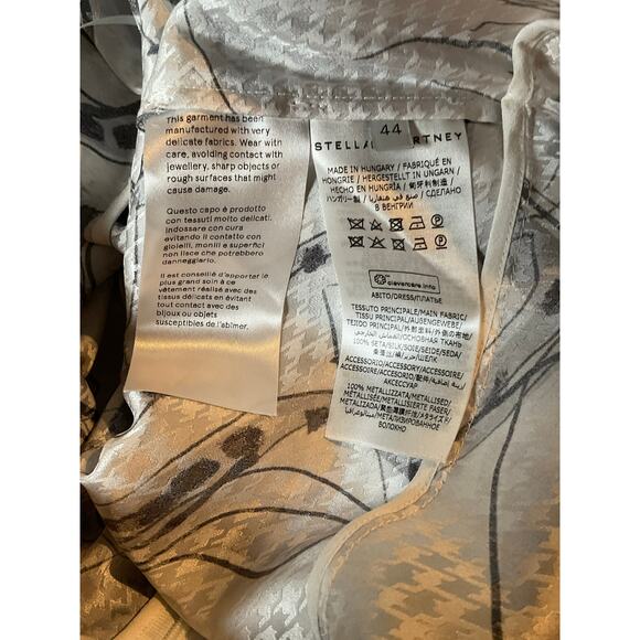 STELLA MCCARTNEY KALYN HORSE PRINT ASYMMETRIC DRESS SIZE M 44 IT $2885 - Picture 5 of 7